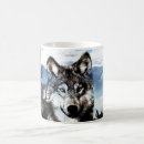 Search for wolf face mugs Mountains