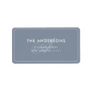 Search for blue monogram return address labels Modern