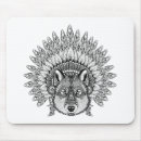 Search for wolf inspirational mousepads Zendala