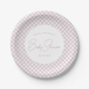 Search for pink gingham plates Cute