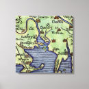 Search for new england map canvas prints Massachusetts
