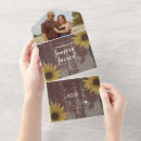 Search for wood grain invitations Sunflowers