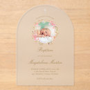 Search for flowers christening invitations Wreath