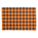 Search for orange brown pillowcases Chequered