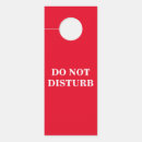 Search for door signs hangers Red