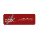 Search for god return address labels Christian