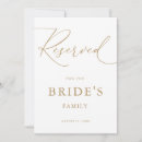 Search for reserved for brides family Newly weds