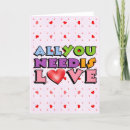 Search for all you need is love cards Unique