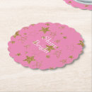 Search for pink and gold coasters Glitter