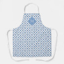Search for white and blue aprons Cook