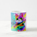 Search for pop art cat mugs Colourful