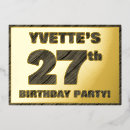 Search for twenty seventh birthday invitations Elegant