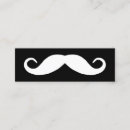 Search for guy business cards Moustache