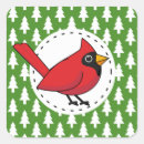 Search for red cardinal stickers White