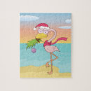 Search for beach christmas puzzles Flamingo