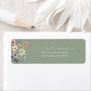 Search for elegant butterfly return address labels Wildflower