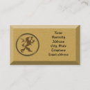 Search for mythological business cards Gold