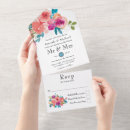 Search for purple and turquoise wedding invitations Floral