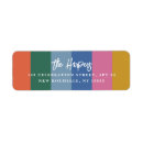 Search for brush script return address labels Simple