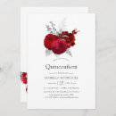 Search for quinceanera red silver Rose