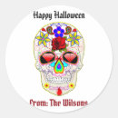 Search for day of the dead skull stickers Halloween