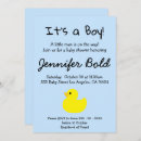 Search for duck baby boy shower invitations Blue