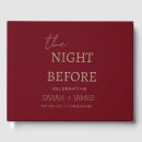 Search for burgundy wedding guest books Reception