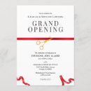 Search for red ribbon cutting invitations New business