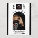 Search for red black save the dates Gothic