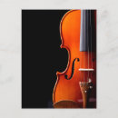 Search for violins postcards Black