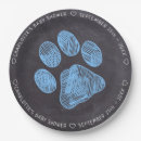 Search for chalkboard baby shower paper plates Blue