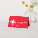 Search for snowflake place cards Red