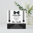 Search for little gentleman baby shower invitations Suspenders