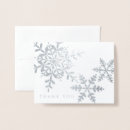 Search for folded note cards Silver foil