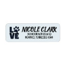 Search for paws return address labels Cat