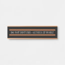 Search for funny do not disturb signs Black