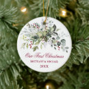 Search for just engaged christmas tree decorations Newlywed