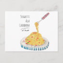 Search for spaghetti postcards Carbonara