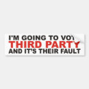 Search for third parties bumper stickers Democrat