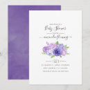 Search for violet baby shower invitations Botanical