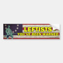 Search for warned bumper stickers Conservative