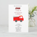 Search for fire fighter invitations Red fire truck