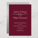 Search for burgundy and silver wedding invitations Simple