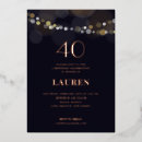 Search for black gold cocktail party invitations Champagne