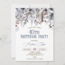 Search for winter 40th birthday invitations Party