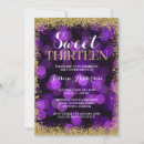 Search for sweet 13 invitations Elegant