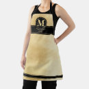 Search for gold aprons Text