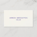 Search for plain cream business cards Minimalist