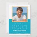 Search for blue and gold graduation invitations Trendy
