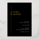 Search for gold foil wedding invitations Contemporary